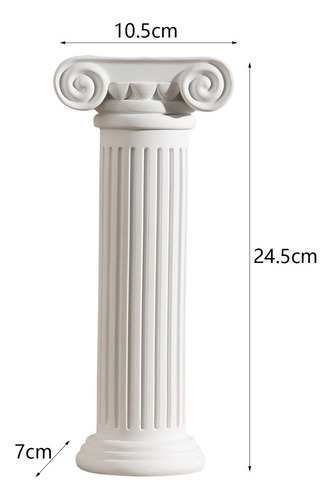 Estátua De Resina, Suporte De Planta De Pilar Romano,