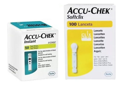 50 Tiras Reactivas Accuchek Instant + 100 Lancetas Accucheck