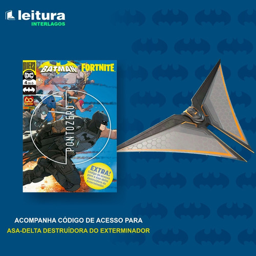 Livro Batman/fortnite Vol. 4 - Lacrado! (com Código)