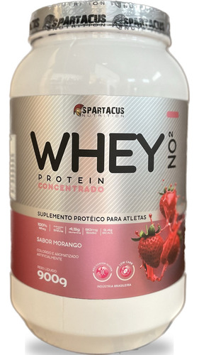 Whey Protein Concentrado No2 Gourmet (900g) Sabor Morango