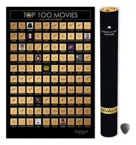 Comprar Póster Rascable De 100 Películas Esenciales - Lista De Verif