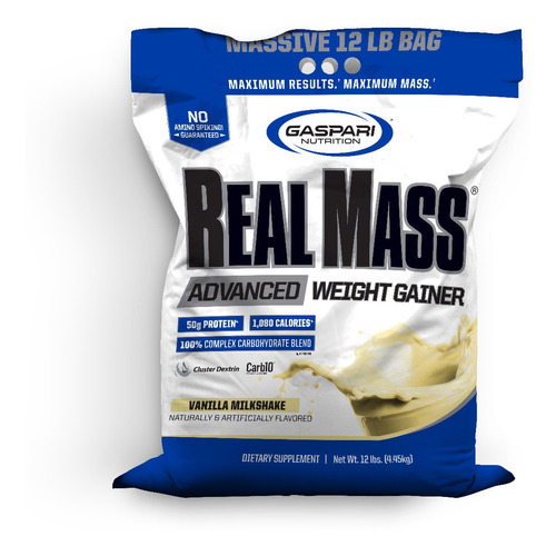 Real Mass 12 Lb Vanilla Gaspari