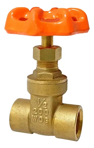 comprar Válvula Compuerta En Latón, Soldable 1\u002F2  150 Wog, Paq 2 Pzs