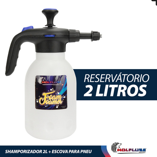 Pulverizador Snow Foam Canhão Espuma Shampoozeira + Escova
