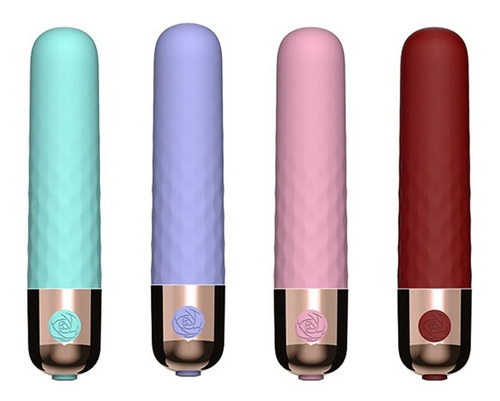 Bala Vibradora 10 Velocidades Recargable Sex Toy Discreto Color Turqueza