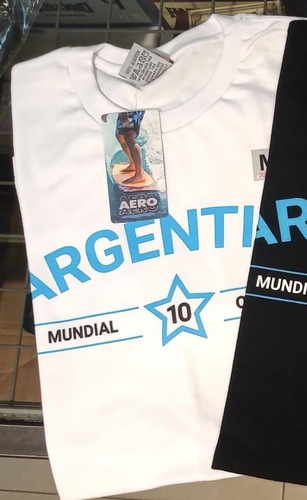 Remera Argentina 10 Mundial Qatar 2022 Talles 1 Al 4 Messi