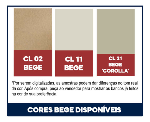 Capa Revestimento Para Bancos Civic Misto Tons Bege