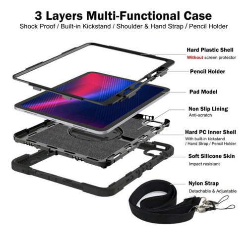 Funda Antigolpes Armadura Para Samsung Tab A9+ Plus 11