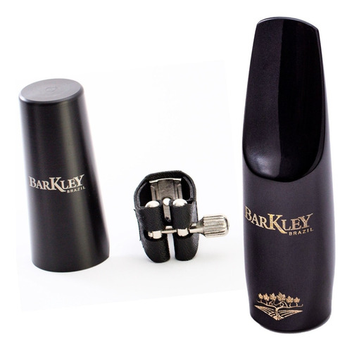 Boquilha Sax Tenor Barkley Pnoir 5 Erudito + Braçadeira Bk