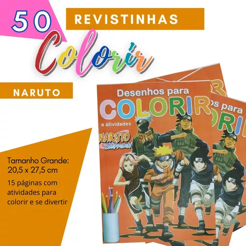 20 Revista para Colorir Naruto