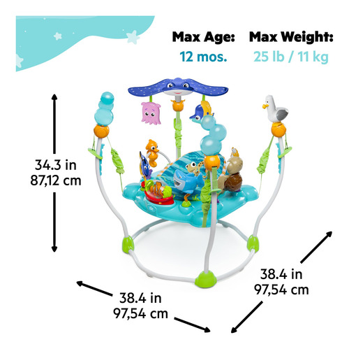 El Centro De Actividades Para Bebés Jumper Bright Comienza A