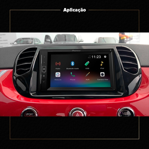 Central Multimidia Pioneer Fiat 500 2012 2013 2014