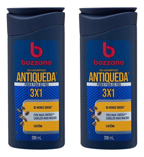 Shampoo Bozzano Antiqueda 200ml - Kit C/ 2un