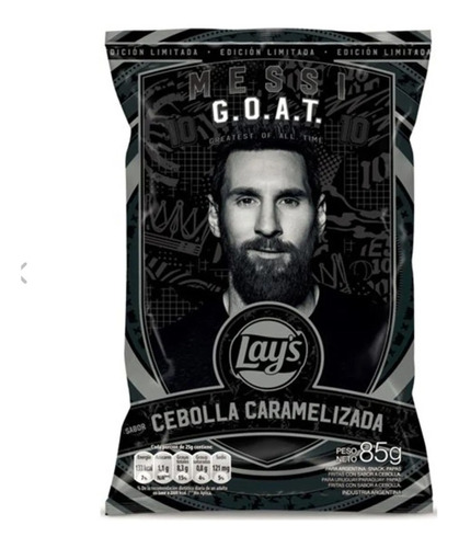 Lay's Papas Lionel Messi G.o.a.t. Edicion Limitada 85g