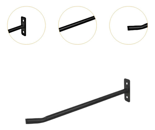 Pared Soporte De Bola De Bola Gancho Home Gym Gym 1pc Negro