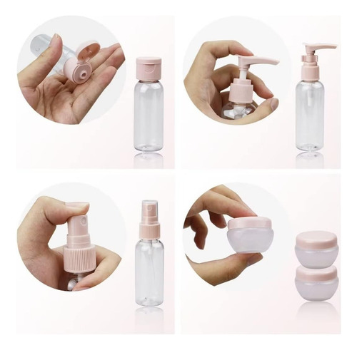 . Contenedores Cosméticos De Tamaño De Viaje For Reenvasado