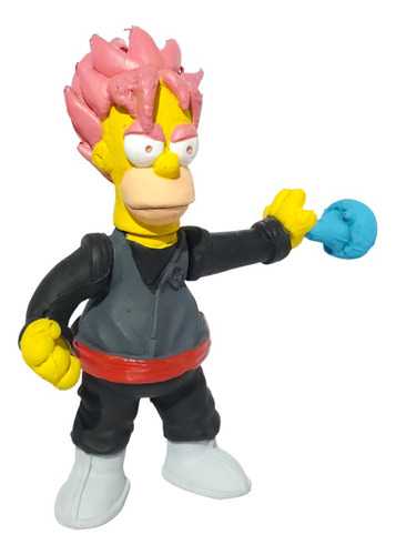 Figura Juguete Los Simpson Parodia Homero Goku Black Dragon
