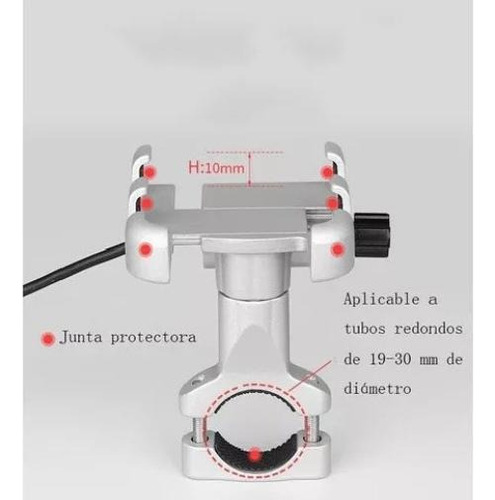 Y1m Soporte De Aluminio Para Teléfono Móvil Moto Con