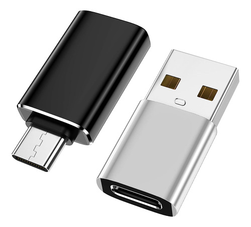 2 Adaptadores 3.0 C Hembra A Usb Macho Y C Macho Usb Hembra