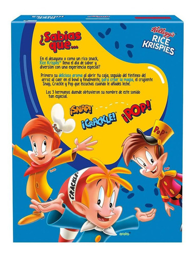 Imagen 3 de 4 de Cereal Kellogg's Rice Krispies Sin Azúcar Añadido 470g