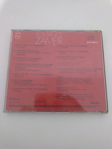 Cd Zamfir Romance (original E Usado) (Usado)