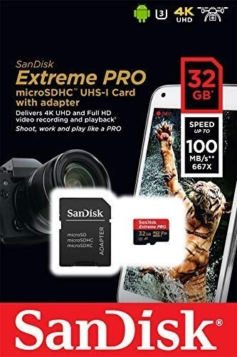 Imagem 1 de 4 de Cartão Memória Sandisk Micro Sd Hc 32gb Extreme Pro 4k C10