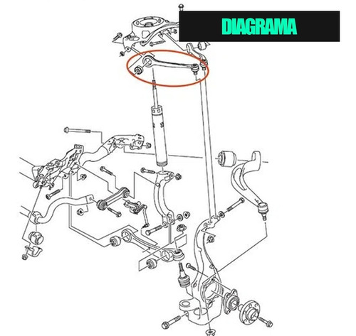 Braço Dianteiro Superior Posterior Audi A4 A5 A6 A7 Q5 Rs5