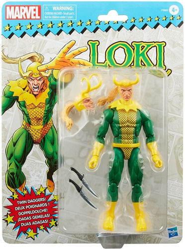 Figura Marvel Legends Series Retro - Loki / Diverti