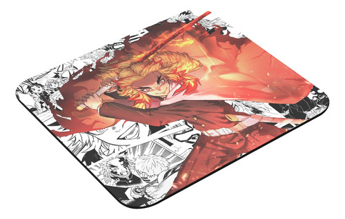 Mouse Pad 23x19cm Anime Demon Slayer Kimetsu No Yaiba Rengok