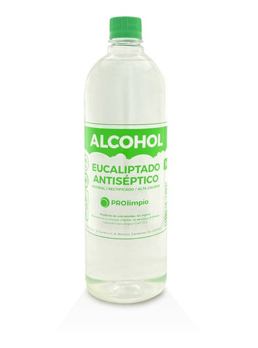 Alcohol Eucaliptado 70 % X 1 Litro Prolimpio - Prolimpio