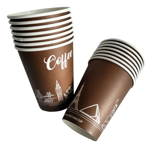 Vaso Desechable De Papel Para Café 8oz, 1000 Pzas