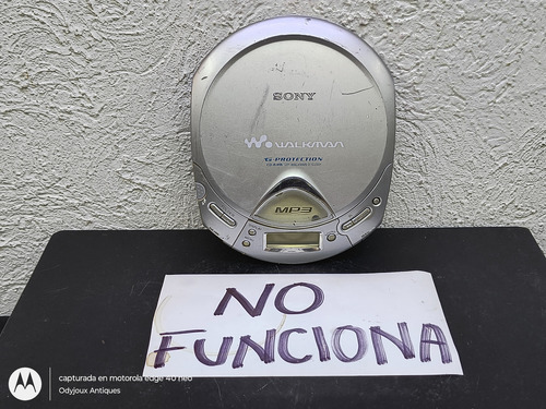 Discman Sony Cd Walkman Portable D-cj501 Mp3 No Sirve Lector Plateado (Usado)