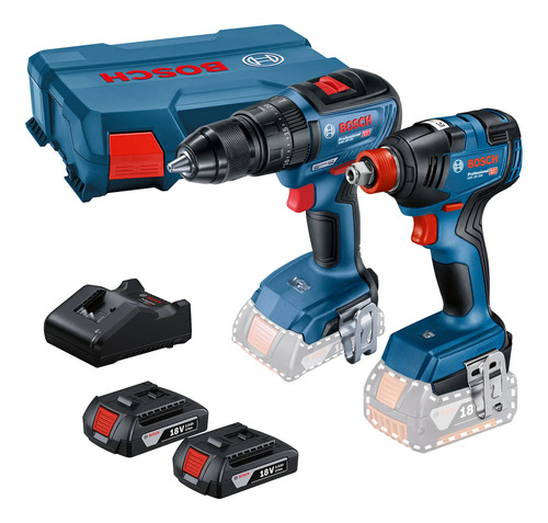 Kit Atornillador Y Llave Impacto Brushless Bosch 06019j22g1