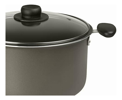 Select By Ekco Olla De 24 Cm Con Tapa De Cristal, Color Gris