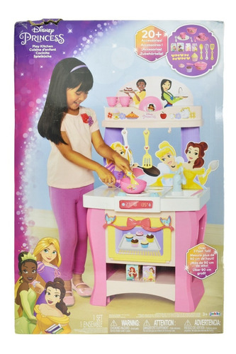 Cocinita Princess Disney Con Accesorios Jakks Pacific Cd Color ROSA/BLANCO/MORADO