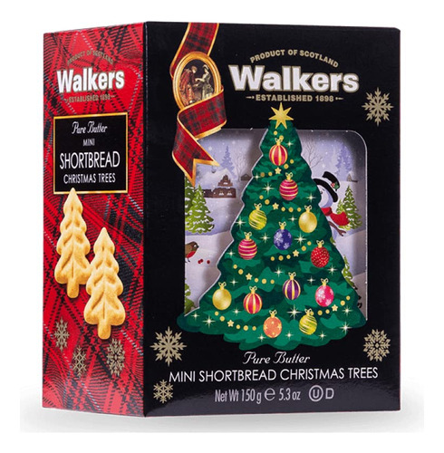 Walkers Shortbread - Mini Galletas Navideas Con Forma De Rbo