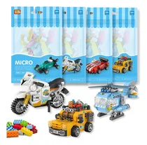 Comprar Bloques P\u002Farmar Mini Figuras De Coleccion Automoviles Moto Cantidad De Piezas 120 Versión Del Personaje 8