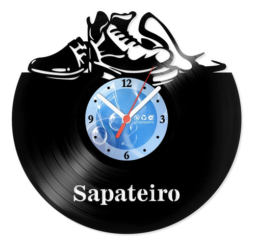 Relógio Decoração De Parede Disco Vinil - Sapateiro 2