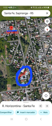 Terreno Em Sapiranga Rs/ 11m Por 34 Metros. Com 3 Casas