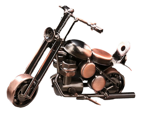 Modelo De Motocicleta De Metal, Obra Estilo C 16cmx7cmx9cm