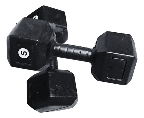 Kit 2 Mancuernas Hexagonales 5kg Entrenamiento | Fitness Gym