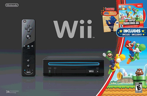 Consola De Juegos Wii Black Edición Super Mario Bros