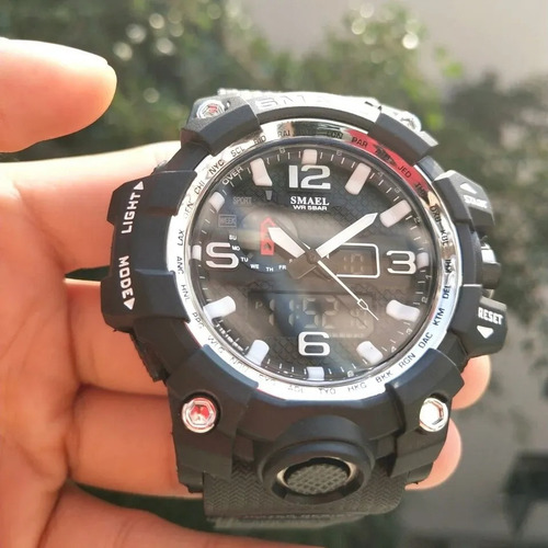 Relógio Militar Smael Analógico Shock Modelo 1545 Original