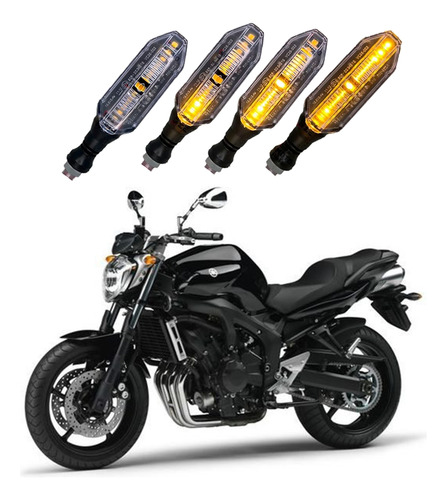 Kit 4 Seta Sequencial P26s Yamaha Fz6 N 2012 2013 2014 2015