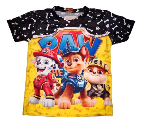 Playera paw patrol niño hot sale
