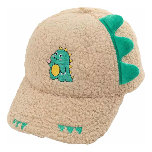 Gorra Cachucha Peluche Infantil Dinosaurio Niños 2-8 Años