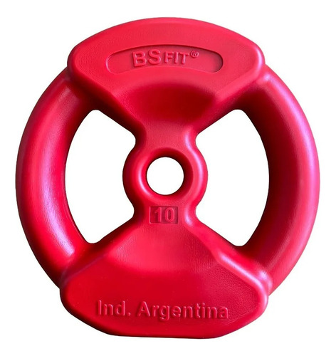 Disco 10kg Pvc Tipo Body 30mm C Agarre Pesas Gym Local Fit