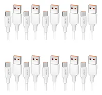 Comprar Paquete 10 Cable Tipo C Usb 1m Carga Rápida 2.4a U-volt