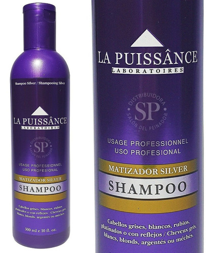 Imagen 1 de 4 de Shampoo Matizador Violeta Silver X 300 Ml La Puissânce