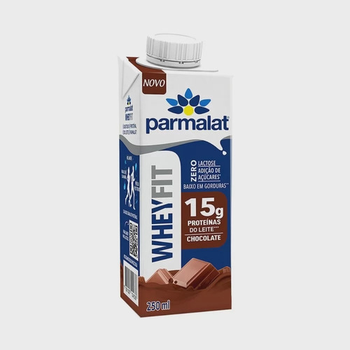 Parmalat Whey Protein Suplemento Caixa 12un 250ml Chocolate